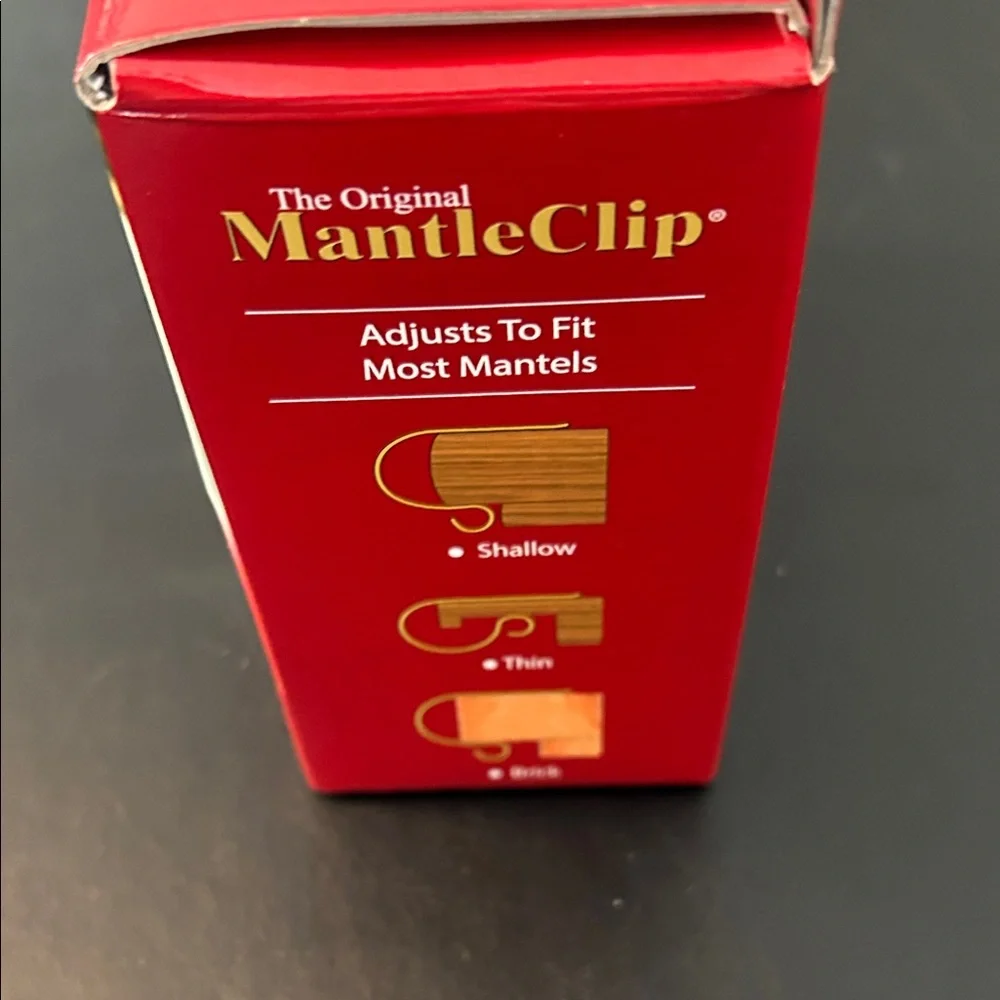 Silver MantleClip Stocking Holders